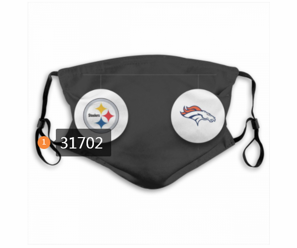2020 NFL Pittsburgh Steelers 26017 Dust mask with filter->nfl dust mask->Sports Accessory